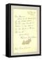 Thank You Note from Florence Nightingale, 18th November 1901-null-Framed Stretched Canvas