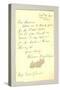 Thank You Note from Florence Nightingale, 18th November 1901-null-Stretched Canvas