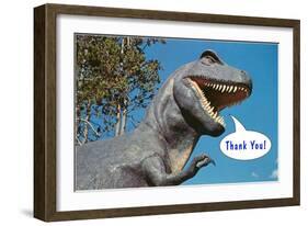 Thank You, Tyrannosaurus Rex-null-Framed Art Print