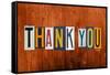 Thank You-Design Turnpike-Framed Stretched Canvas