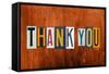 Thank You-Design Turnpike-Framed Stretched Canvas