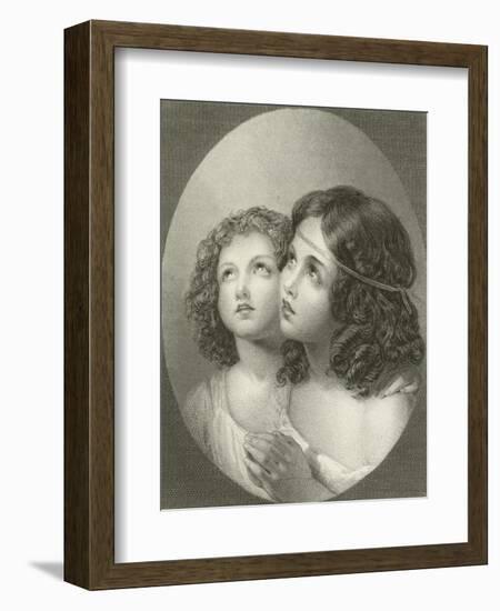 Thankful Children-Thomas Uwins-Framed Giclee Print