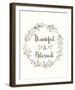 Thankful - Chrome-Kristine Hegre-Framed Giclee Print