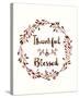 Thankful - Luxe-Kristine Hegre-Stretched Canvas