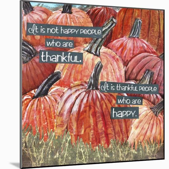 Thankful Pumpkins-Let Your Art Soar-Mounted Giclee Print