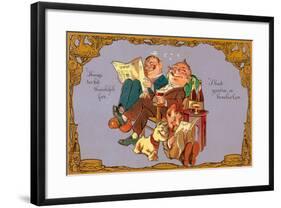 Thankful to Be a Bachelor-null-Framed Art Print