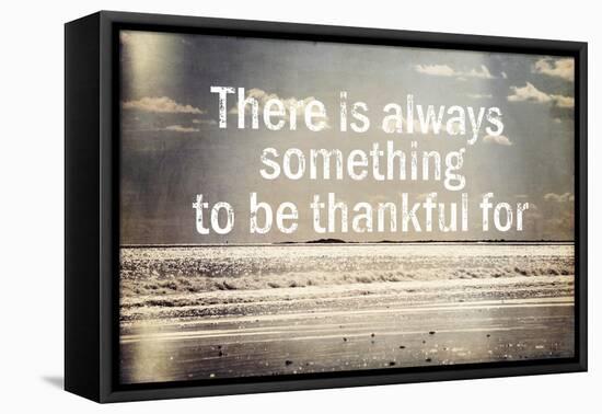 Thankful-Vintage Skies-Framed Stretched Canvas