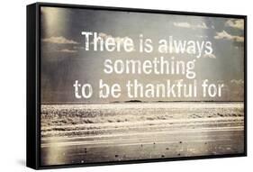 Thankful-Vintage Skies-Framed Stretched Canvas