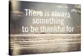 Thankful-Vintage Skies-Stretched Canvas