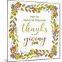 Thanks And Giving-D-Jean Plout-Mounted Giclee Print