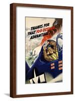 Thanks for that 100 Octane Advantage!-null-Framed Poster