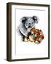 Thanks Koala on White, 2020, (Pen and Ink)-Mike Davis-Framed Giclee Print