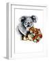 Thanks Koala on White, 2020, (Pen and Ink)-Mike Davis-Framed Giclee Print