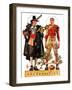 "Thanksgiving, 1628/1928,"November 24, 1928-Joseph Christian Leyendecker-Framed Giclee Print