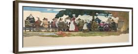 Thanksgiving Banquet, 1940-Newell Convers Wyeth-Framed Premium Giclee Print