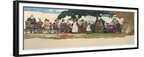 Thanksgiving Banquet, 1940-Newell Convers Wyeth-Framed Premium Giclee Print