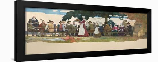 Thanksgiving Banquet, 1940-Newell Convers Wyeth-Framed Giclee Print