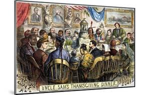 Thanksgiving Cartoon, 1869-Thomas Nast-Mounted Giclee Print