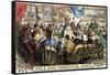 Thanksgiving Cartoon, 1869-Thomas Nast-Framed Stretched Canvas