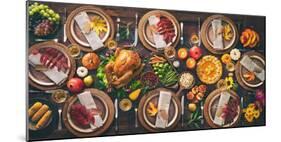 Thanksgiving Celebration Traditional Dinner-AlexRaths-Mounted Photographic Print