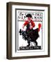 "Thanksgiving," Country Gentleman Cover, November 24, 1923-J.F. Kernan-Framed Giclee Print