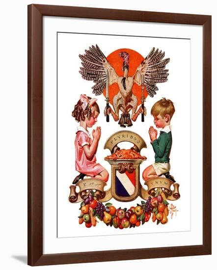 "Thanksgiving Crest,"November 26, 1932-Joseph Christian Leyendecker-Framed Giclee Print