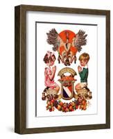 "Thanksgiving Crest,"November 26, 1932-Joseph Christian Leyendecker-Framed Giclee Print