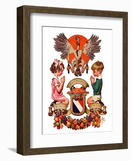 "Thanksgiving Crest,"November 26, 1932-Joseph Christian Leyendecker-Framed Giclee Print