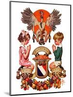 "Thanksgiving Crest,"November 26, 1932-Joseph Christian Leyendecker-Mounted Giclee Print