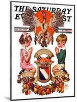 "Thanksgiving Crest," Saturday Evening Post Cover, November 26, 1932-Joseph Christian Leyendecker-Mounted Giclee Print