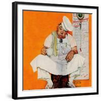 "Thanksgiving Day Blues", November 28,1942-Norman Rockwell-Framed Giclee Print