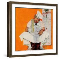 "Thanksgiving Day Blues", November 28,1942-Norman Rockwell-Framed Giclee Print