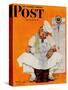 "Thanksgiving Day Blues" Saturday Evening Post Cover, November 28,1942-Norman Rockwell-Stretched Canvas