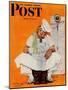 "Thanksgiving Day Blues" Saturday Evening Post Cover, November 28,1942-Norman Rockwell-Mounted Giclee Print