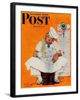 "Thanksgiving Day Blues" Saturday Evening Post Cover, November 28,1942-Norman Rockwell-Framed Giclee Print