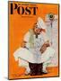 "Thanksgiving Day Blues" Saturday Evening Post Cover, November 28,1942-Norman Rockwell-Mounted Premium Giclee Print