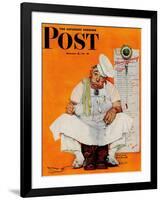 "Thanksgiving Day Blues" Saturday Evening Post Cover, November 28,1942-Norman Rockwell-Framed Giclee Print