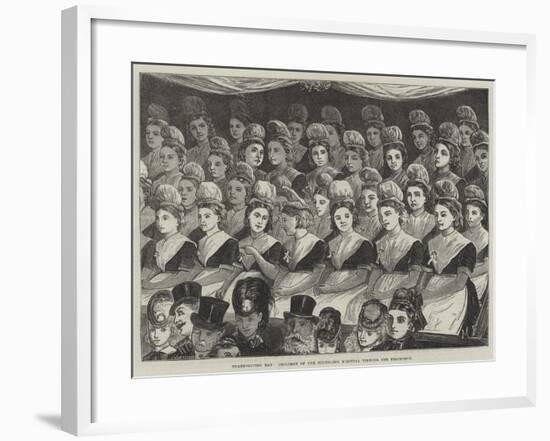 Thanksgiving Day, Children of the Foundling Hospital Viewing the Procession-null-Framed Giclee Print