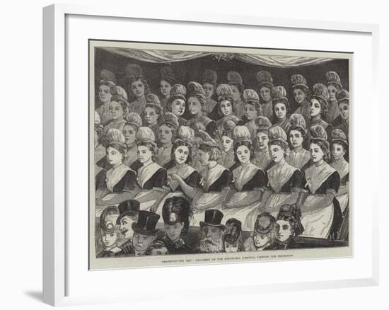 Thanksgiving Day, Children of the Foundling Hospital Viewing the Procession-null-Framed Giclee Print