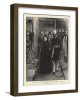Thanksgiving Day, the Service at St George's Chapel, Windsor-William Small-Framed Giclee Print
