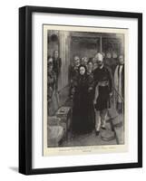 Thanksgiving Day, the Service at St George's Chapel, Windsor-William Small-Framed Giclee Print