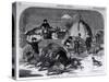 Thanksgiving Day: Ways and Means, from "Harper's Weekly," 27th November 1858-Winslow Homer-Stretched Canvas