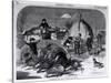 Thanksgiving Day: Ways and Means, from "Harper's Weekly," 27th November 1858-Winslow Homer-Stretched Canvas