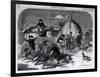 Thanksgiving Day: Ways and Means, from "Harper's Weekly," 27th November 1858-Winslow Homer-Framed Giclee Print