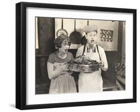 Thanksgiving Dinner Surprise-null-Framed Photo