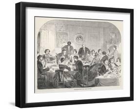 Thanksgiving Dinner-Winslow Homer-Framed Art Print