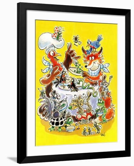 Thanksgiving Feast - Child Life-Ruth VanSciver-Framed Giclee Print