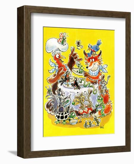 Thanksgiving Feast - Child Life-Ruth VanSciver-Framed Giclee Print