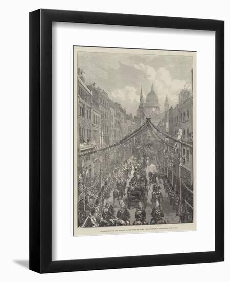 Thanksgiving for the Recovery of the Prince of Wales-null-Framed Premium Giclee Print