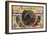 Thanksgiving Greetings Postcard with a Turkey-null-Framed Giclee Print